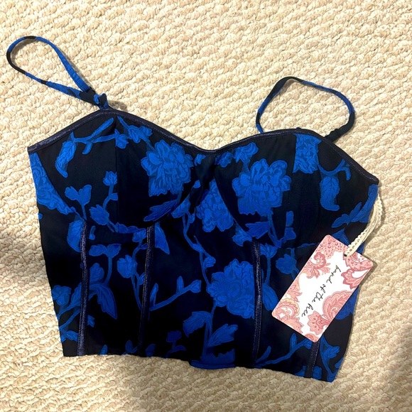 Band of the Free Tops - Band of the Free Lace Bustier Corset Size S Crop Top NWT
